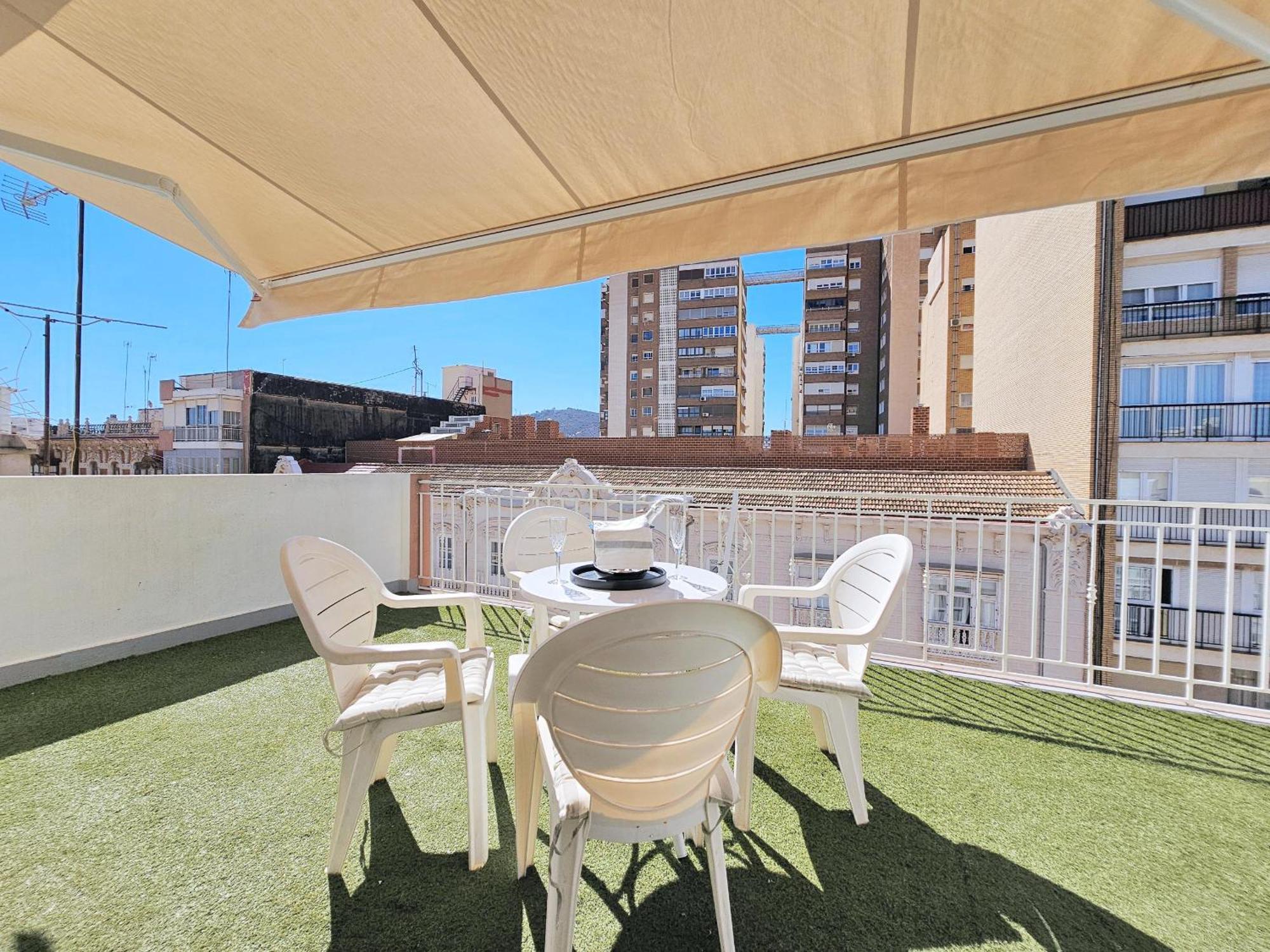 Atico A Cartagena Centro Historico Parking Apartment ภายนอก รูปภาพ