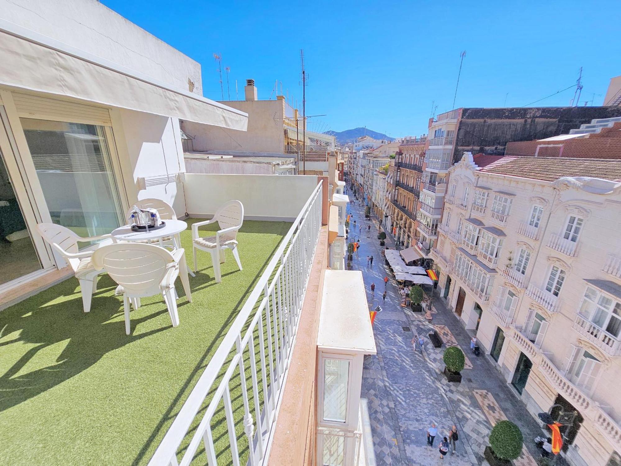 Atico A Cartagena Centro Historico Parking Apartment ภายนอก รูปภาพ